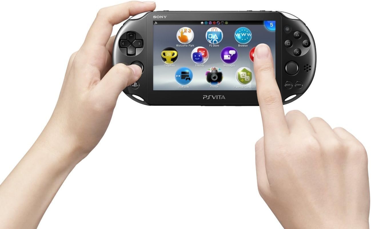 Console Video Game Sony PS Vita Slim PSVita 2000 Desbloqueado Kit Jogos 64GB 