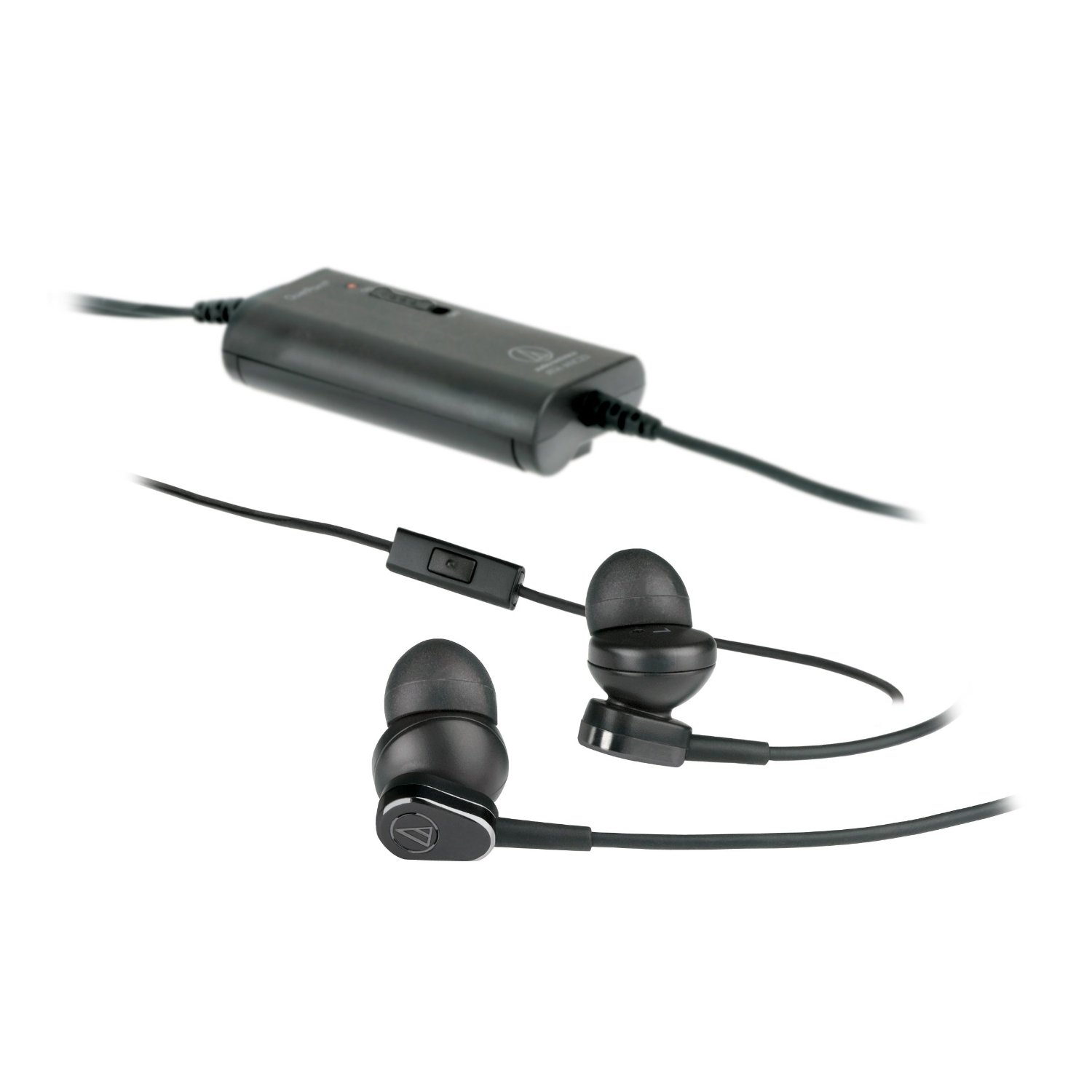 Fone de Ouvido Audio-Technica ATH-ANC33iS QuietPoint Active Noise-Cancelling In-Ear Auriculares