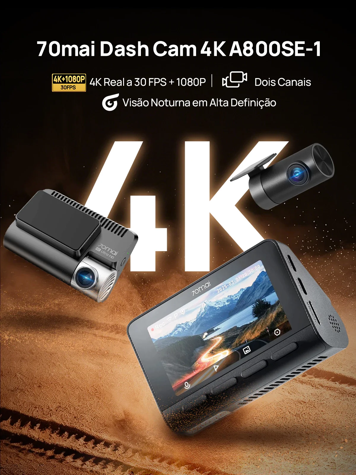 Xiaomi 70mai A800SE Dual Channel - 4K