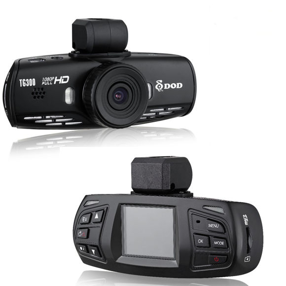 Camera Automotiva DOD TG300 1.5'' Wide View 120 Graus  FULL HD 1080P GPS Logger Warning