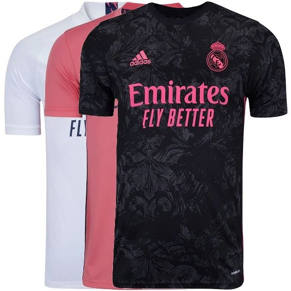 Camisa Real Madrid I - II e III Home Away Casa Visitante 2020 2021 - Adidas
