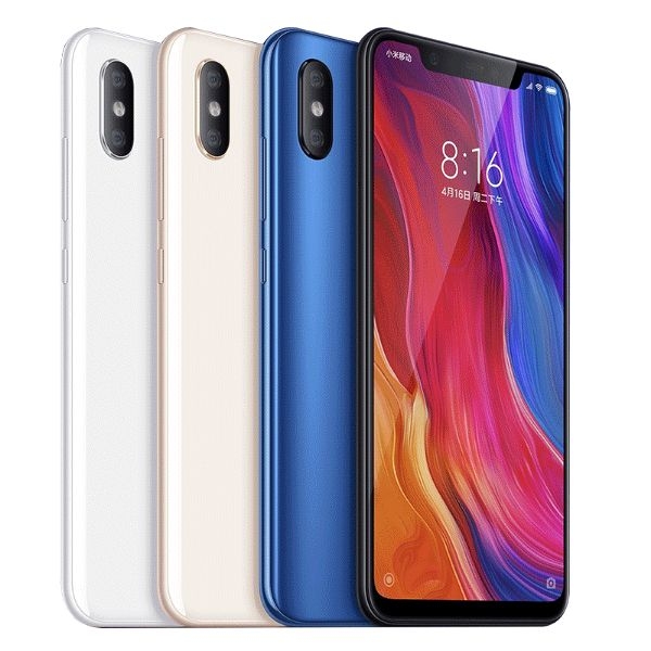 Smartphone Xiaomi Mi 8 RAM 6GB ROM 64GB 128 GB Tela Cheia 6.21" Câmera 20MP Snapdragon 845 Octa-Core NFC 